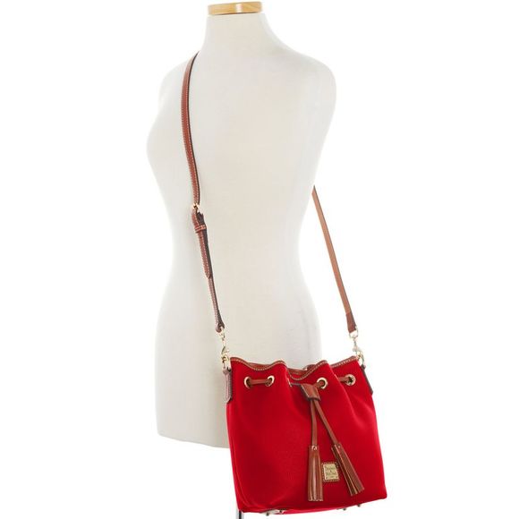 Dooney & Bourke Pebble Grain Aimee Crossbody Shoulder Bag - Red - Picture 4 of 4